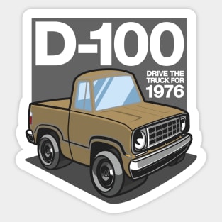 D100 - 1976 (Light Gold) Sticker